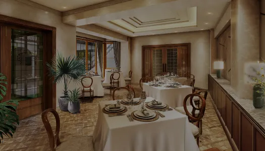 画像：RISTORANTE ASOの内観