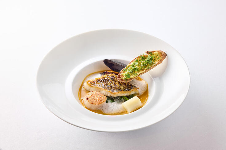 MENU DE SAISON - Fish
Filet de poisson-perroquet budai