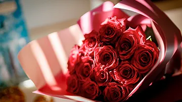 バラの花束~花言葉を添えて~